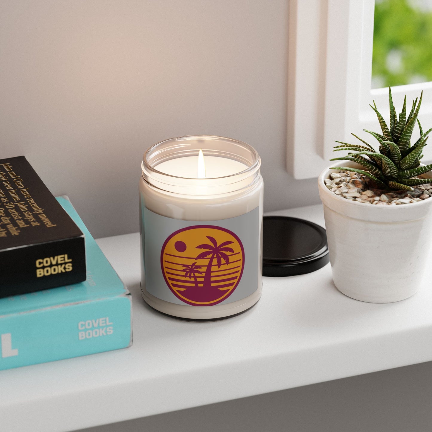 Soy scented Candle: Tropical Sunset Relaxation Scene - 9oz