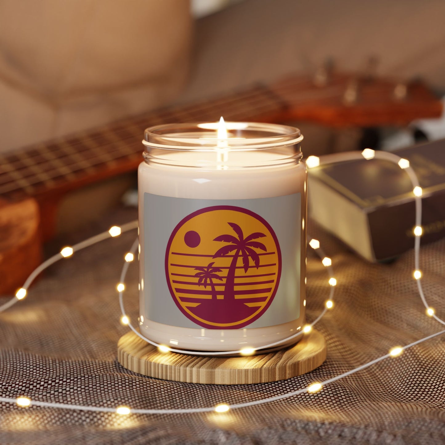 Soy scented Candle: Tropical Sunset Relaxation Scene - 9oz